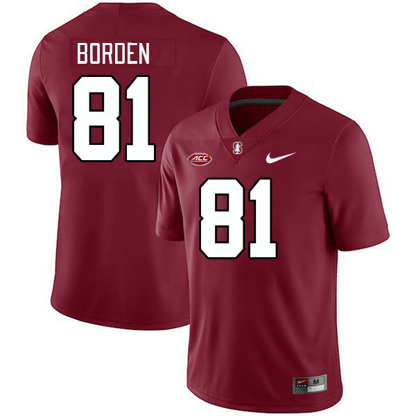 Men #81 Ahmari Borden Stanford Cardinal 2024 ACC Conference College Football Jerseys Stitched-Cardin